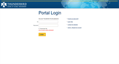Desktop Screenshot of login.thunderbird.edu